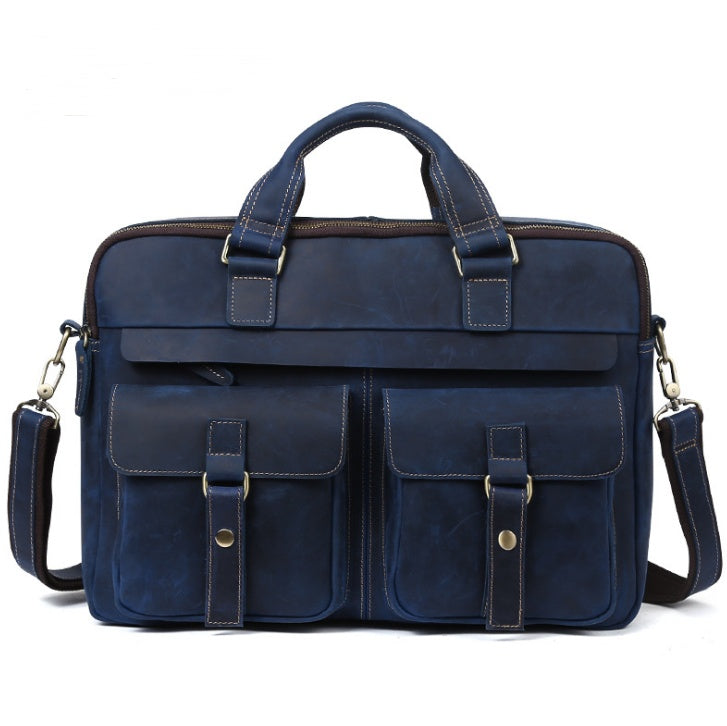 Men’s Retro Leather Business Bag – Elegant Everyday Carry