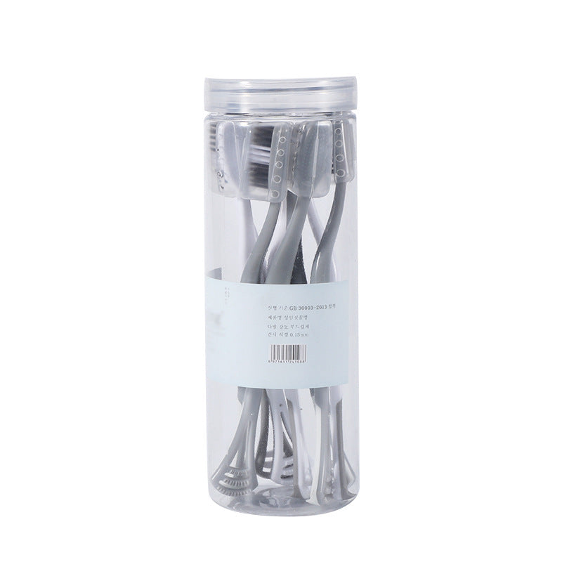 Soft Toothbrush with Built-in Tongue Cleaner