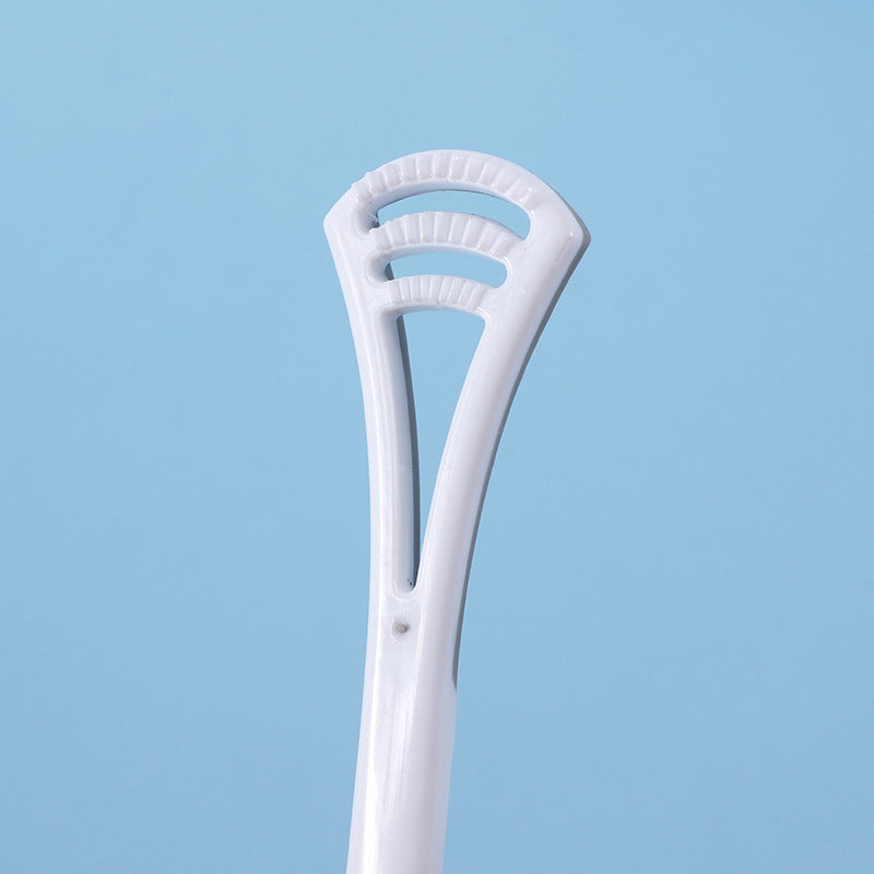 Soft Fur Toothbrush with Tongue Cleaner – Gentle Adult Dental Brush for Complete Oral Care