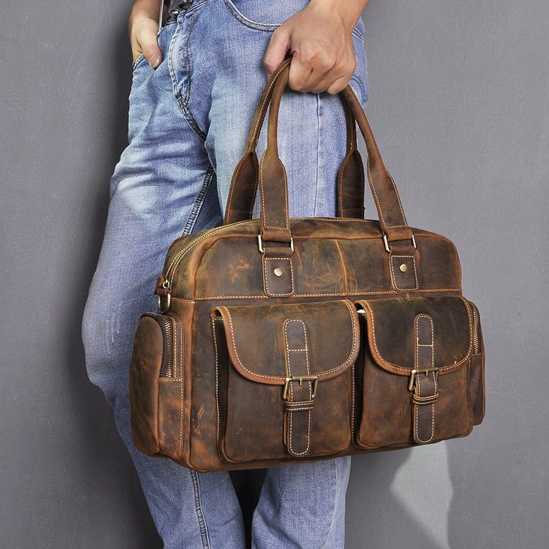 Men’s Leather Crossbody Bag – Modern Elegant Shoulder Style