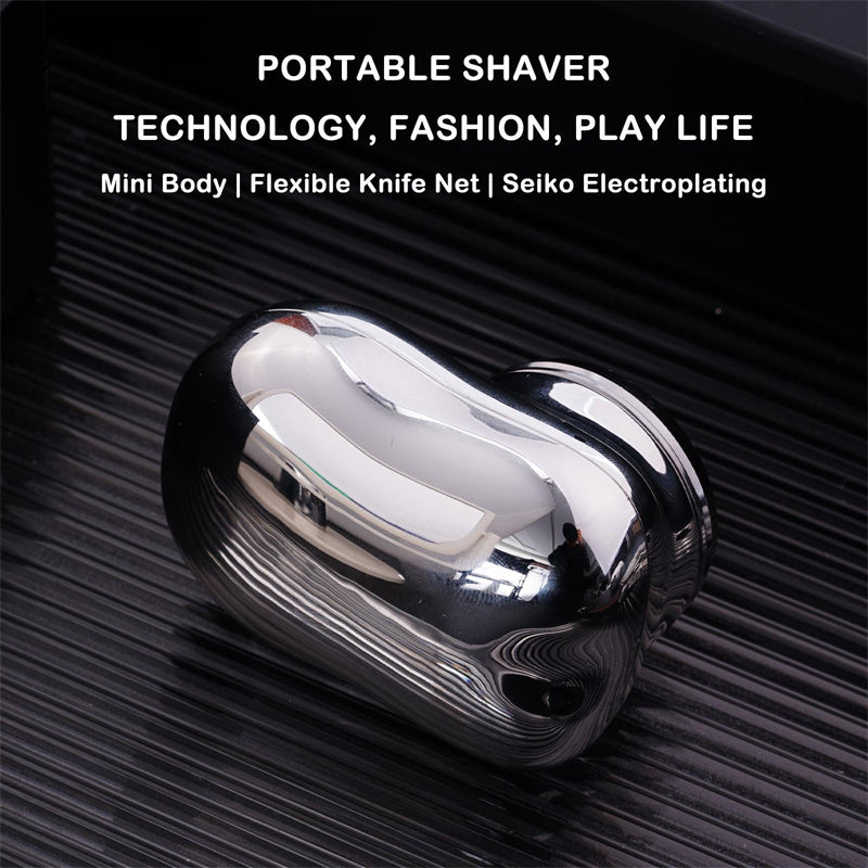 💡 Mini Portable Electric Shaver – Cordless, USB Rechargeable, Wet & Dry, Painless Grooming for Men