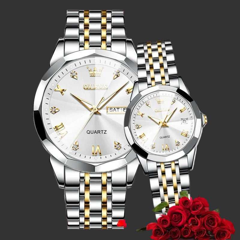 Metafocus Couple Gift Set – Elegant Matching Watches