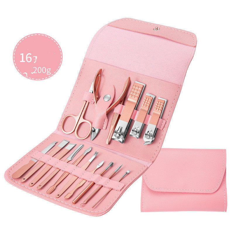 Professional Manicure and Pedicure Kit – 16-Piece Complete Set