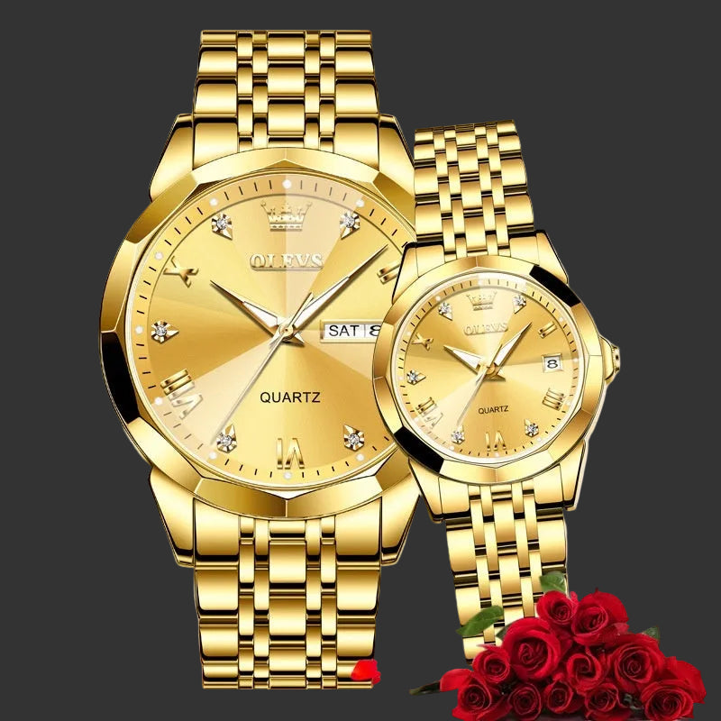 Metafocus Couple Gift Set – Elegant Matching Watches