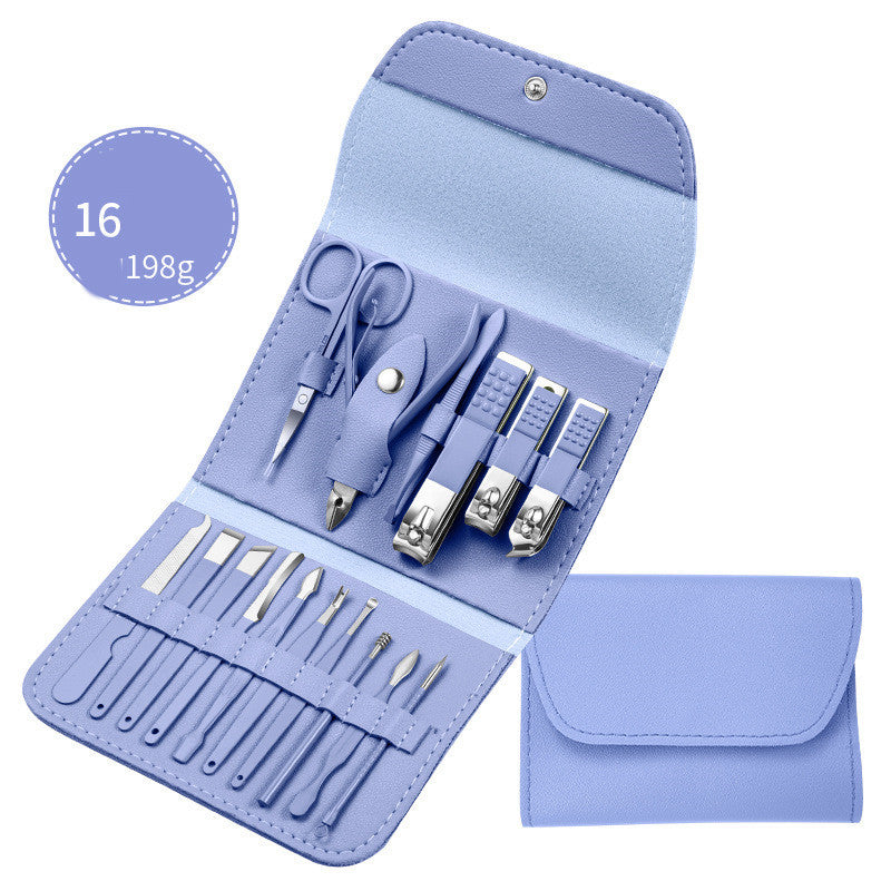 Professional Manicure and Pedicure Kit – 16-Piece Complete Set