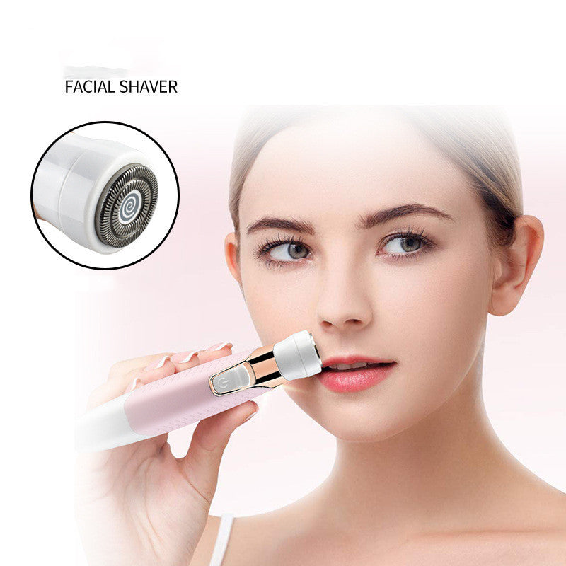 Electric Hair Removal Device – 5-in-1 Female USB Shaver & Eyebrow Trimmer