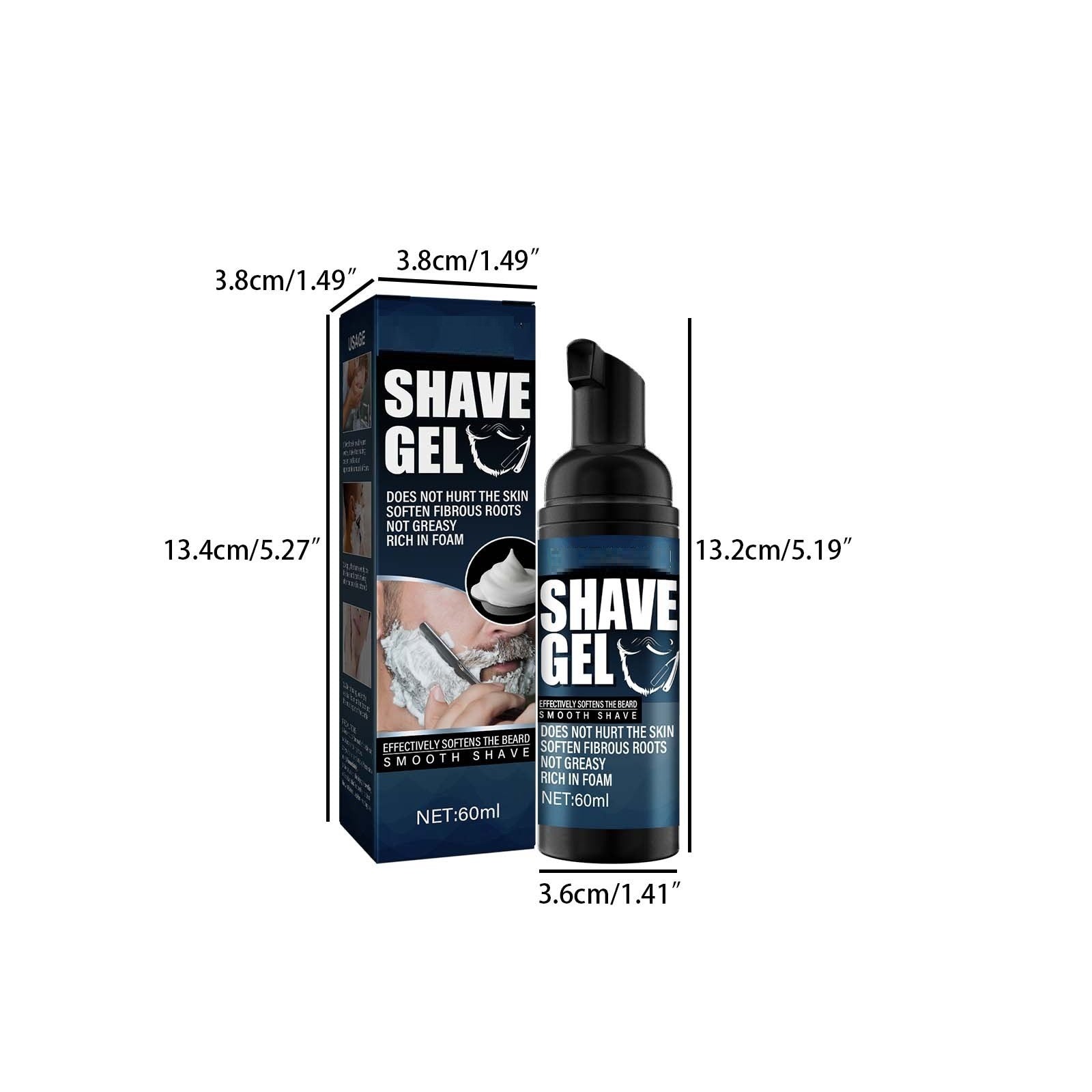 Men’s Mild Shaving Foam – Cleanse & Soften Beard