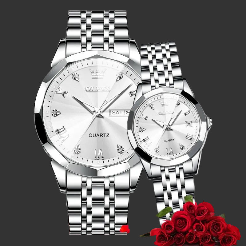 Metafocus Couple Gift Set – Elegant Matching Watches