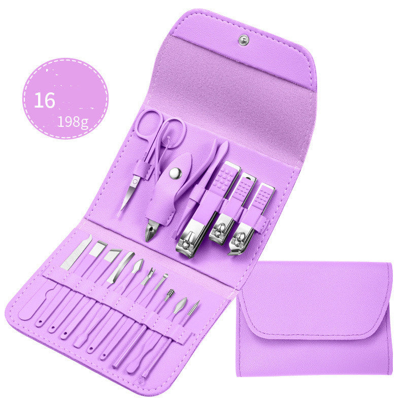 Professional Manicure and Pedicure Kit – 16-Piece Complete Set