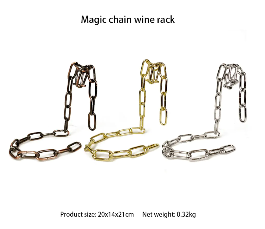 Magic Iron Chain Wine Bottle Holder - MetaFocus