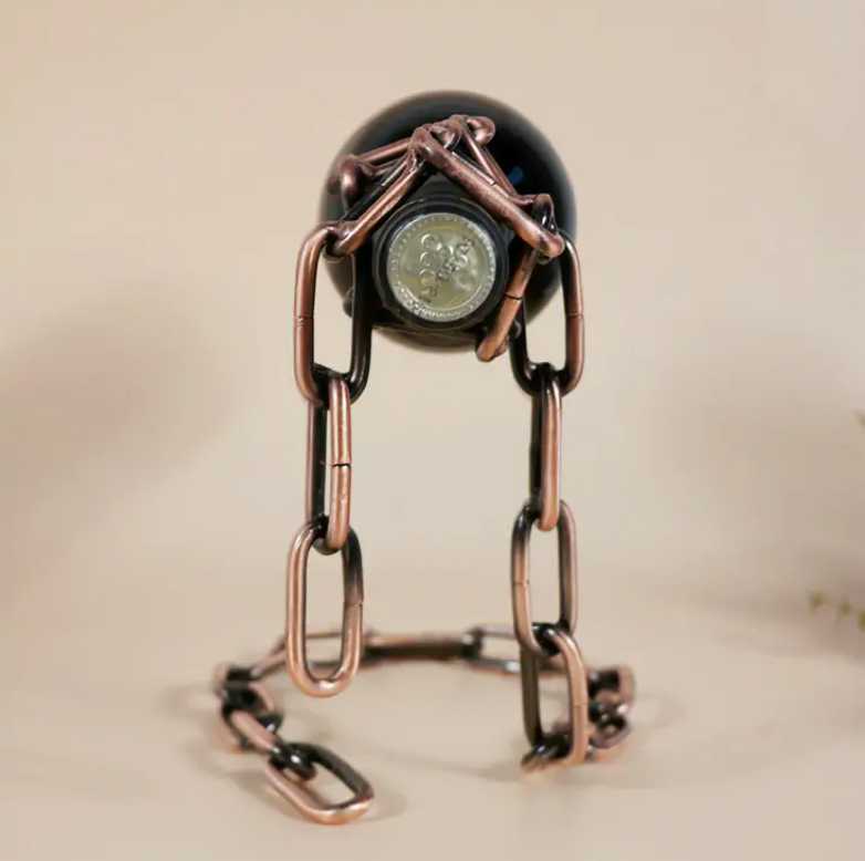 Magic Iron Chain Wine Bottle Holder - MetaFocus