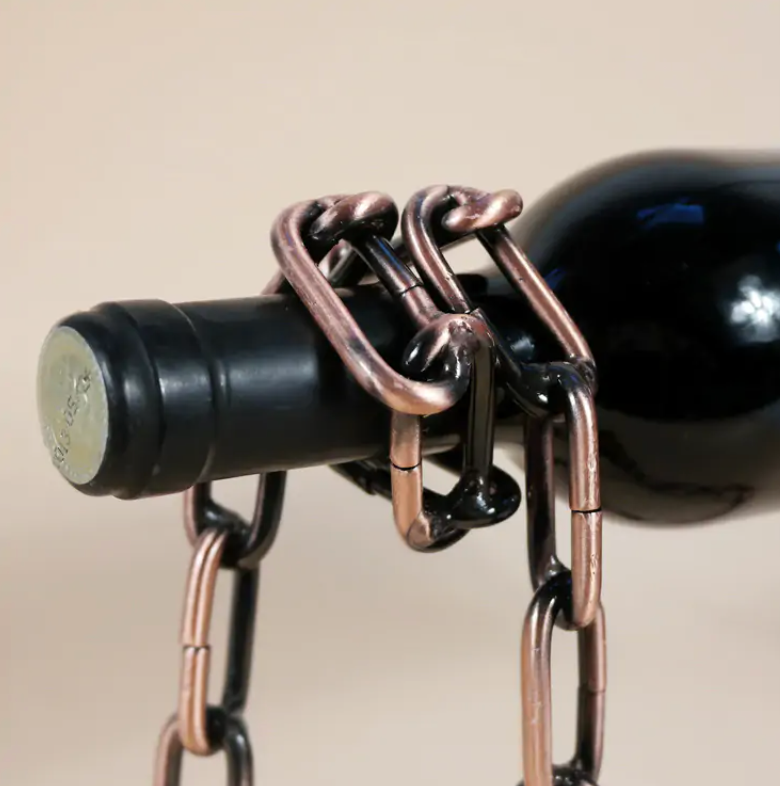 Magic Iron Chain Wine Bottle Holder - MetaFocus