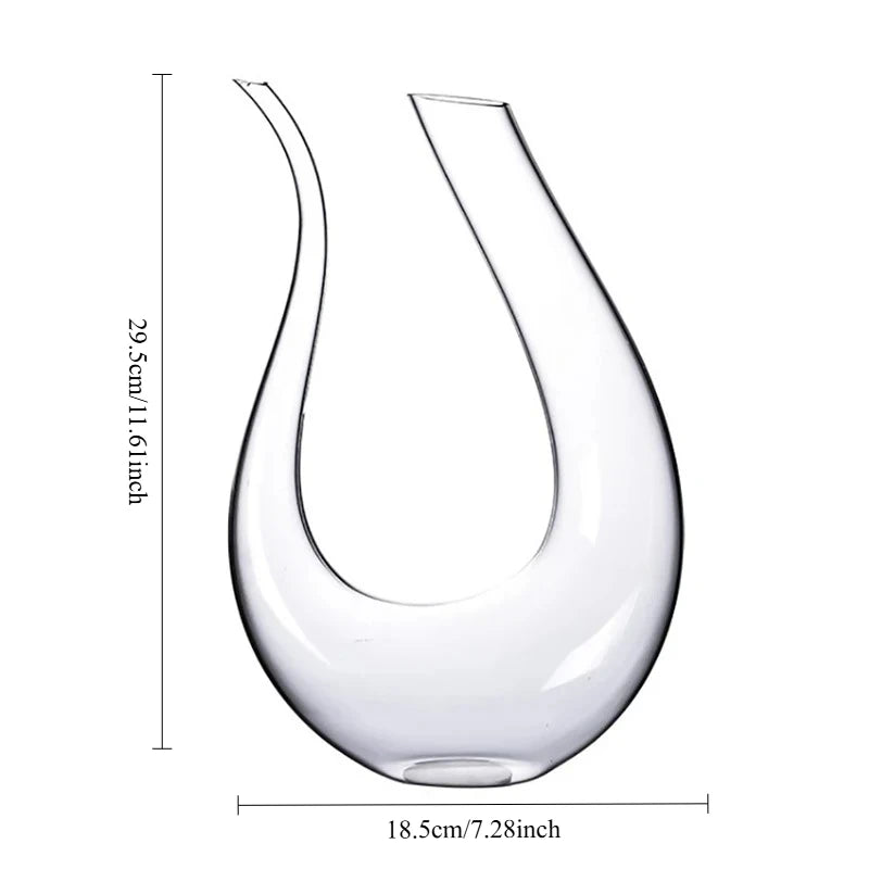 Decantador de vino de cristal hecho a mano – 1500 ml