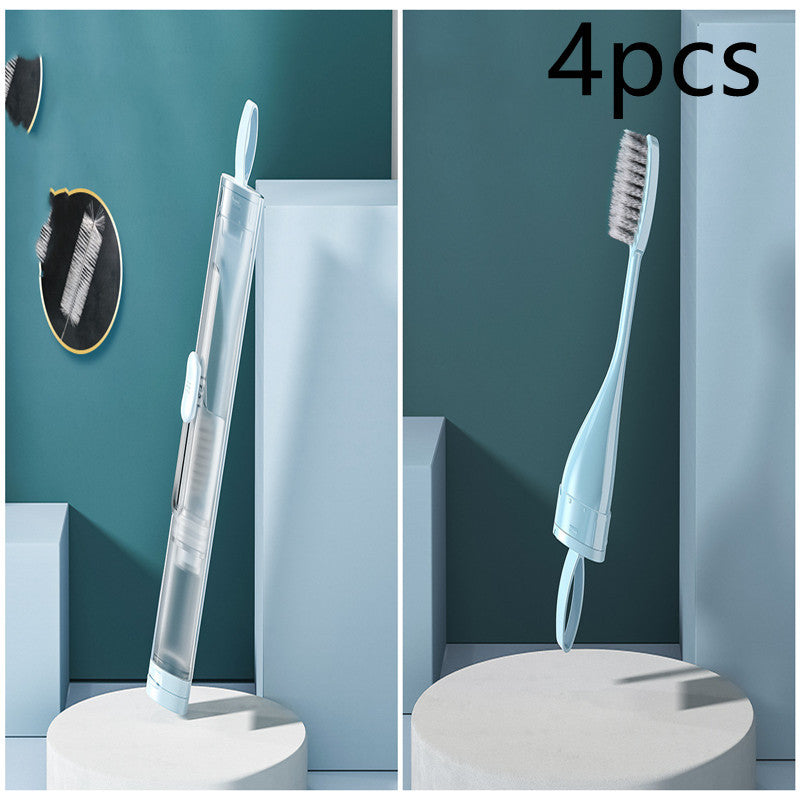 Portable Folding Travel Toothbrush with Toothpaste – Compact and Convenient Ki
