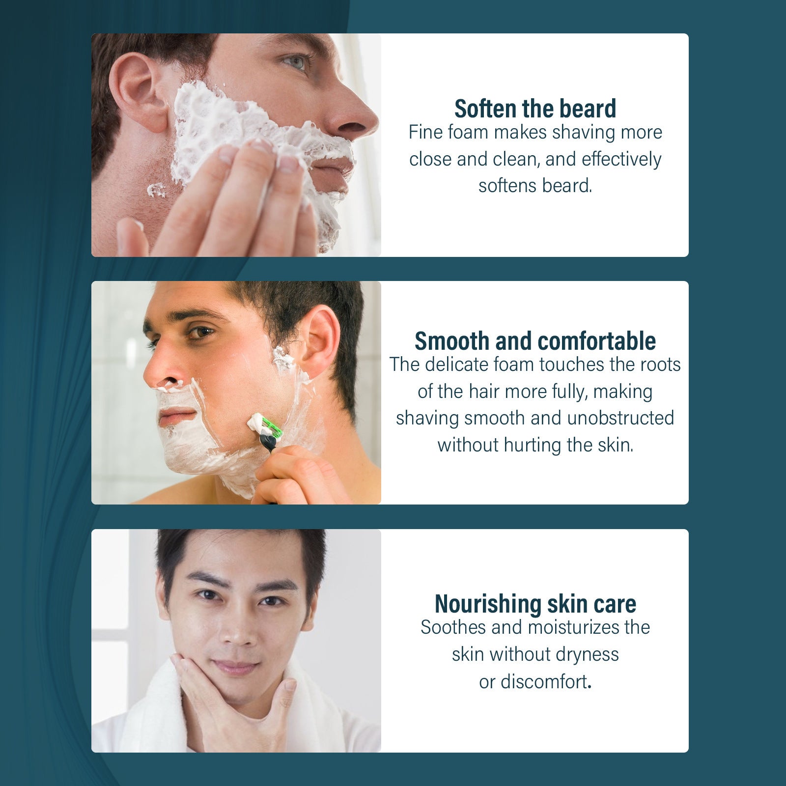 Men’s Mild Shaving Foam – Cleanse & Soften Beard