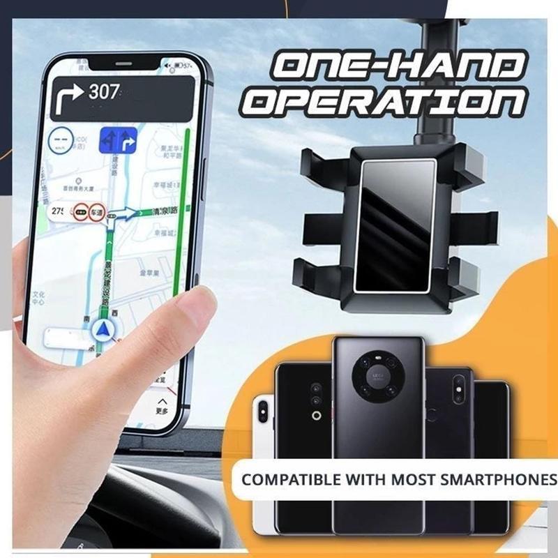 📱 360° Rotatable Smart Phone Car Holder – Adjustable Dashboard & Windshield Mount