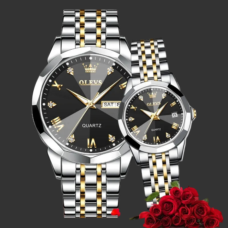Metafocus Couple Gift Set – Elegant Matching Watches