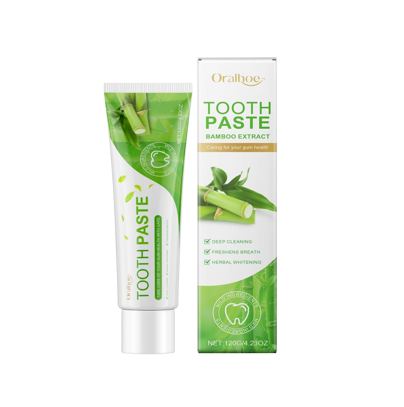 🦷 Bamboo Bright White Toothpaste – Natural Whitening & Fresh Breath Care