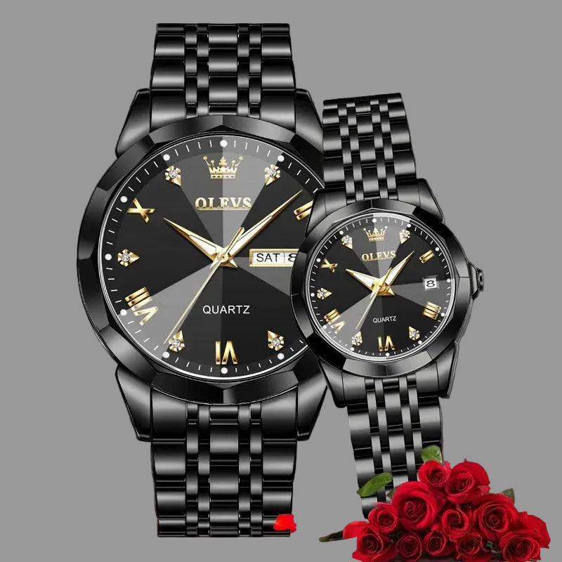 Metafocus Couple Gift Set – Elegant Matching Watches