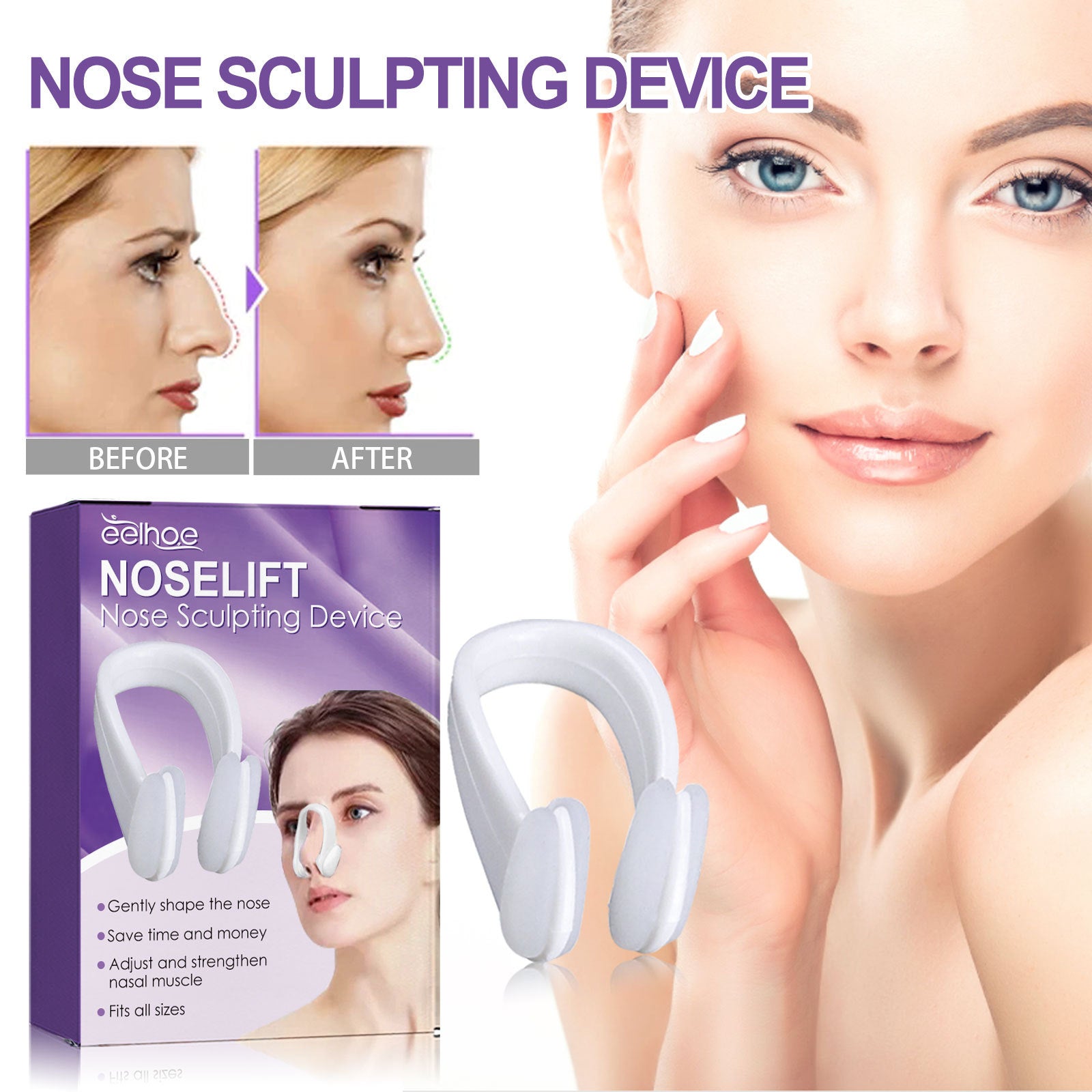🌟 EELHOE Nose Shaper – Natural Nose Lifting & Contour Enhancer