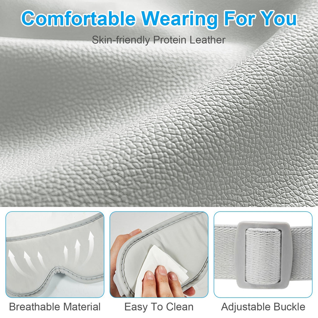 👁️ Smart Eye Massager with Heat, Music & Air Pressure – Wireless Rechargeable Relaxation Mask