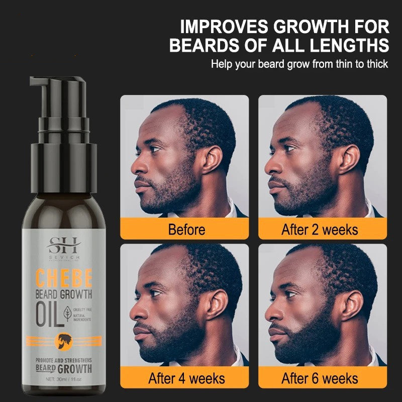 🧴 Natural Chebe Men Beard Growth Oil – Fast & Effective Hair Loss Treatment